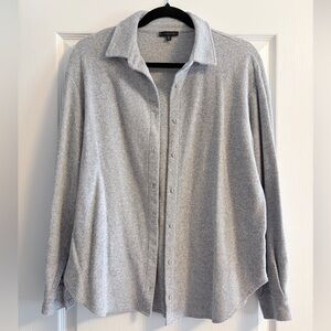 Dynamite Waffle Knit Gray Shacket